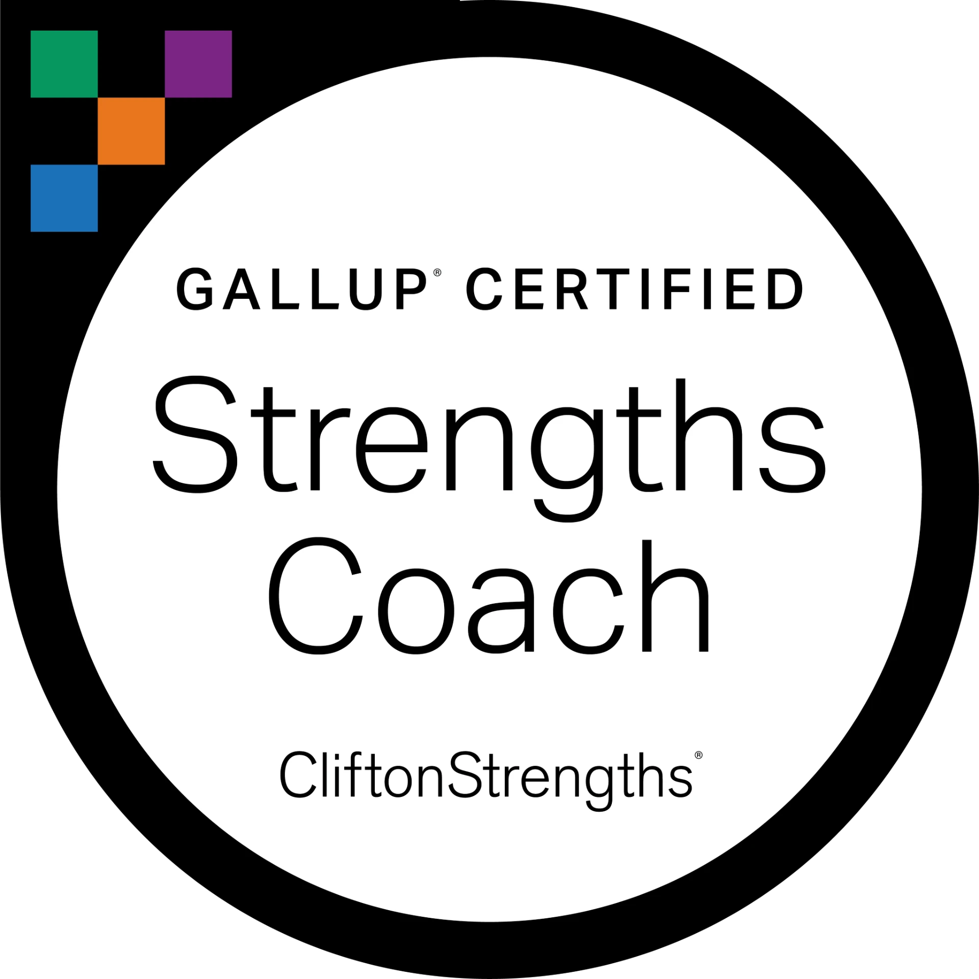 Gallup Certified Strengths Coach badge